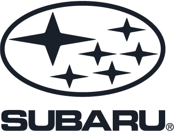 Subaru-logo: seks stjerner i oval over "SUBARU"-tekst.
