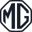 Blå sirkel, "MC", logo for bilforhandler (Subaru/MG).